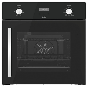 Haier 60cm 300 Series 7 Function Built-in Oven Side Opening Door Black
