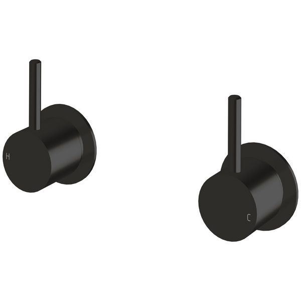 Sussex Taps Virgo Wall Top Assembly LUXPVD Matte Opium Black VGWTA01-58