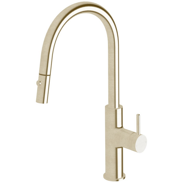 Sussex Taps Virgo Sink Mixer Pull Out Spray Tap LUXPVD Brushed Platinum Gold VGSMPOS01-63