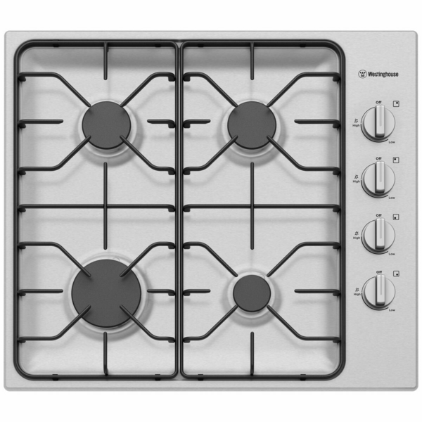 Westinghouse 60cm 3 burner natural gas clearance cooktop whg638bc