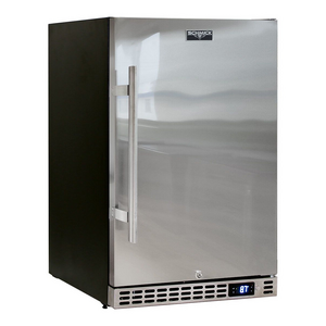 Schmick 105L Quiet Running Under Bench Bar Fridge Stainless Steel