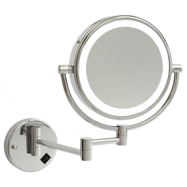 Thermogroup Ablaze 200 1&8x Magnification Concealed Bathroom Shaving Mirror - Chrome L258CSMC