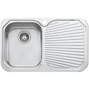 Oliveri Petite Single Bowl Right Hand Drainer Topmount Sink