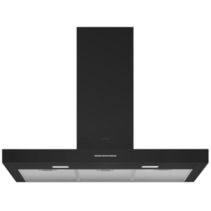 Smeg 90cm Matt Black Canopy Rangehood KBTAU900MNE
