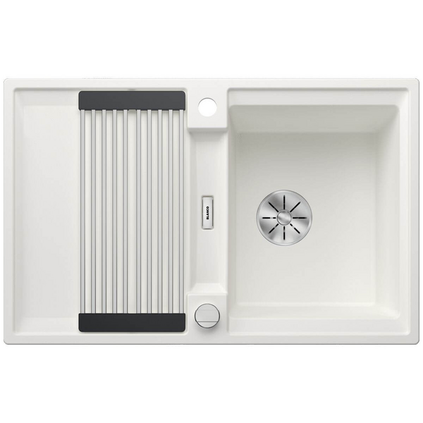 Blanco Adira 45S Single Bowl Sink with Left Hand Drainer Reversible White 528130