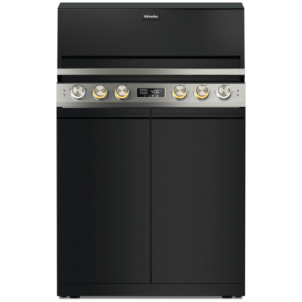 Miele Fire Pro L 4-Burner Outdoor BBQ with Drawers Lava Black 13151200