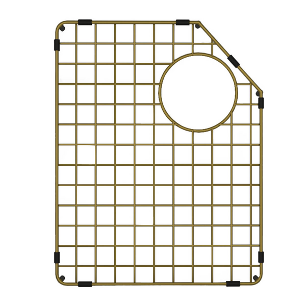 Turner Hastings Chester 90 x 50 Protective Grid For Left Hand Bowl - Brushed Brass 4A41312-BB