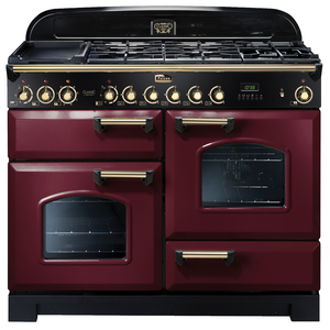 Falcon 110cm Classic Deluxe Cranberry Dual Fuel Freestanding Oven