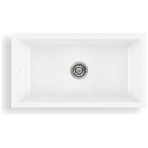 Oliveri Sicily Fireclay Farmhouse Countertop or Undermount Sink White