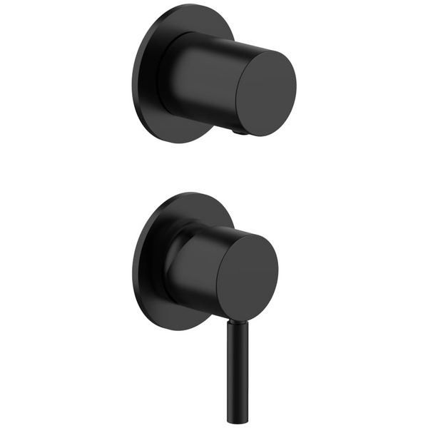 Fantini Nostromo Vertical Diverter Mixer - Matte Black NOSVDMMBLK