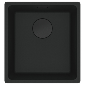 Franke Maris 370mm Single Bowl Flushmount Sink with Extension Drainer Matte Black