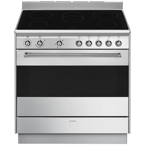 Smeg 90cm Ceramic Freestanding Oven Stainless Steel