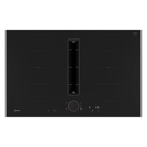 NEFF 80cm N 90 Flex Induction Cooktop with Integrated Downdraft Metallic Silver