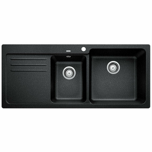Blanco Bowl and 3/4 Inset Sink with Left Hand Drainer Anthracite