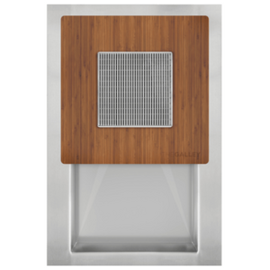 The Galley Ideal HydroStation with HydroPlate - Stainless Steel and Bamboo IHS-1-V-BA