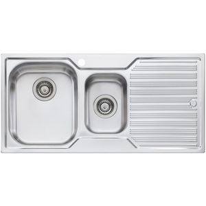 Oliveri Diaz 1 and 1/2 Bowl Right Hand Drainer Sink