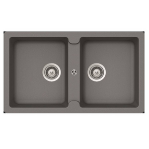 Abey Schock Typos N200 Double Bowl Sink with No Taphole - Croma