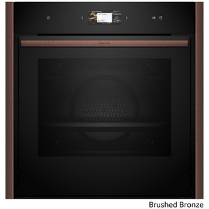 NEFF 60cm Pyrolytic Slide & Hide Oven with Added Steam Brushed Bronze
