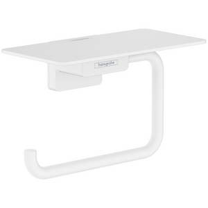 Hansgrohe Addstoris Toilet Roll Holder with Shelf Matte White 41772700