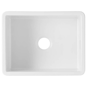 Turner Hastings Cuisine 60 x 46 Inset or Undermount Fine Fireclay Sink Gloss White