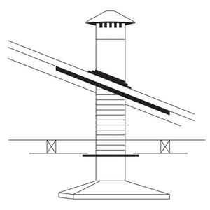 Abey Vertical Steel Roof Ducting Kit 150mm RHVS6