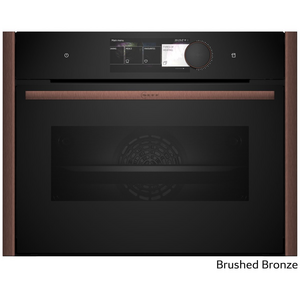 NEFF Flex Design 45cm Compact Oven with FullSteam Brushed Bronze