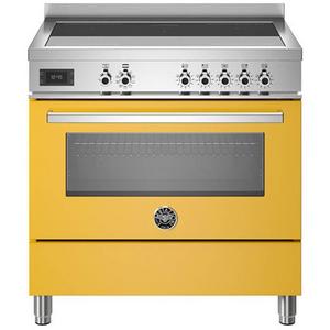 Bertazzoni 90cm Professional Yellow Induction Freestanding Stove