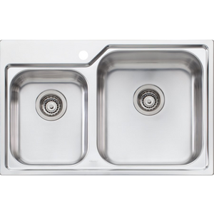Oliveri Nu-Petite 1 and 3/4 Topmount Bowl Sink