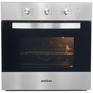 Brohn 60cm MultiFunction Electric Oven in Stainless Steel