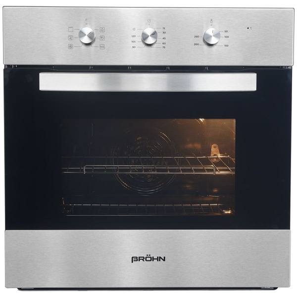 Brohn 60cm MultiFunction Electric Oven in Stainless Steel