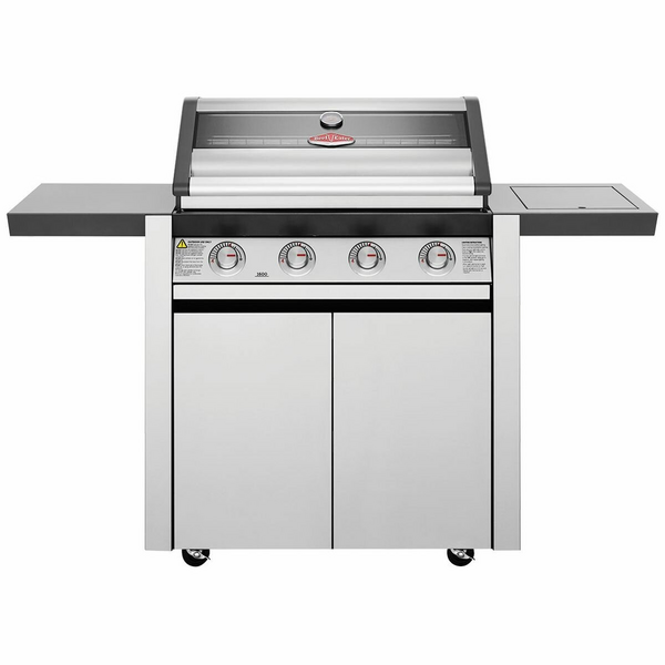 BeefEater 1600 Series SS Four Burner BBQ with Side Burner & Trolley BMG1641SA