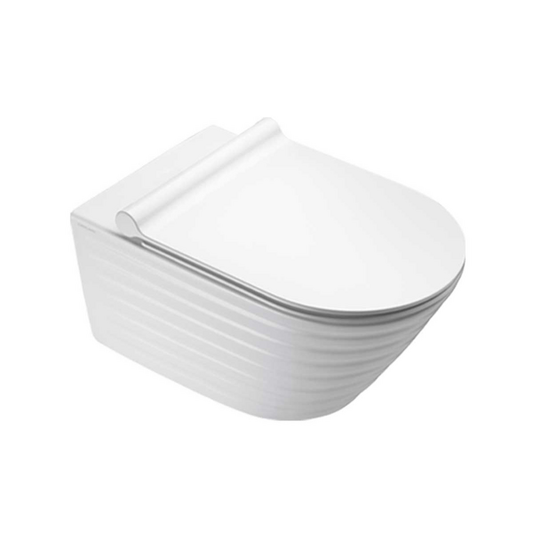 Catalano Classy 55 Newflush Wall Hung Toilet & Seat Matt White 1VS55RZEBM