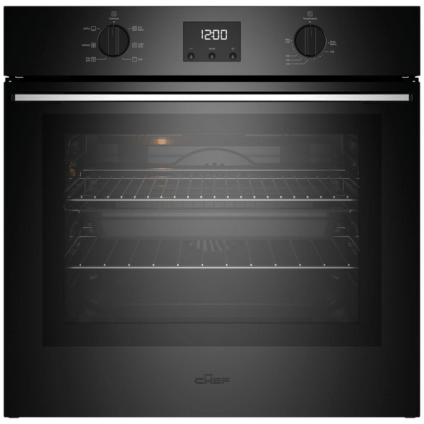Chef 60cm Oven with AirFry Matte Black CVE6414DC