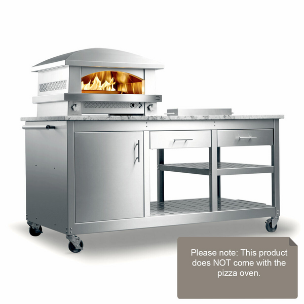 Kalamazoo Marine Grade Pizza Oven Station K-PZSTN-72-NT-M6