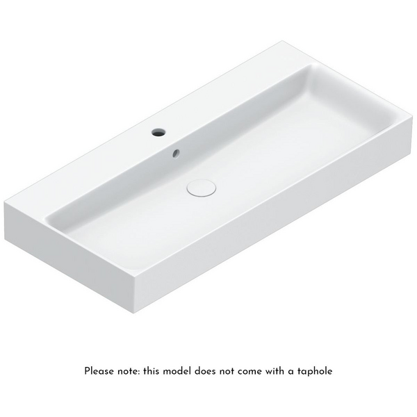 Catalano Premium 1000x470 Basin Without Taphole Gloss White 0221000001