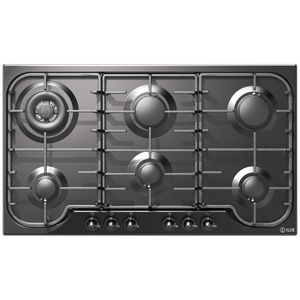 ILVE Nostalgie 86cm Gas Cooktop Matte Graphite and Burnished