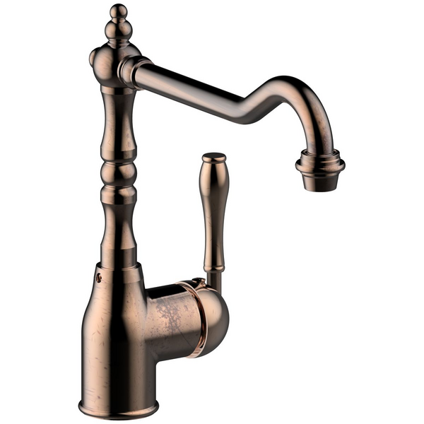 Armando Vicario Provincial Single Lever Kitchen Mixer Tap Natural Brass PALAIS-NBR-LF