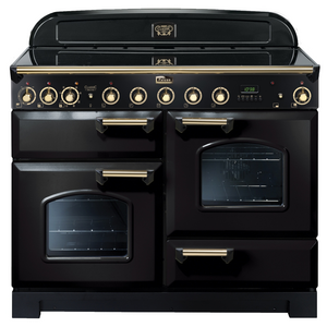 Falcon 110cm Black Induction Classic Deluxe Freestanding Oven CDL110EIBLBR