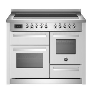 Bertazzoni Professional Series 110cm 5-Zone Induction Cooktop with Electric Triple Oven Cooker Bianco