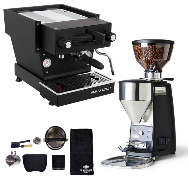 La Marzocco Linea Mini Black Home Package with Black Grinder WA