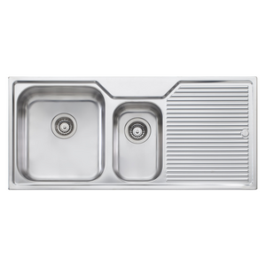 Oliveri Nu-Petite 1 and 1/2 Bowl Right Hand Drainer Topmount Sink