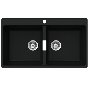 Abey Schock Horizont Double Bowl Sink Magma