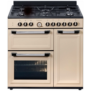Artusi 90cm Dual Fuel Freestanding Oven Cream