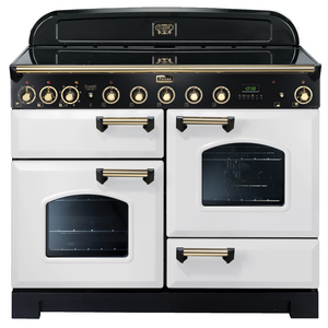 Falcon 110cm White Induction Classic Deluxe Freestanding Oven