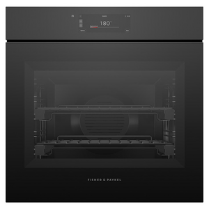 Fisher & Paykel 60cm Series 11 Minimal Handleless Pyrolytic Oven Black Glass OB60SAMPUNB5