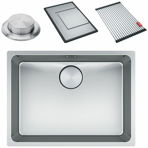 Franke Mythos 550mm Single Bowl Undermount Sink with Accessories