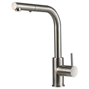 Rogerseller Tonic Square Sink Mixer with Pull Out Spray - Brushed Nickel 3606013907