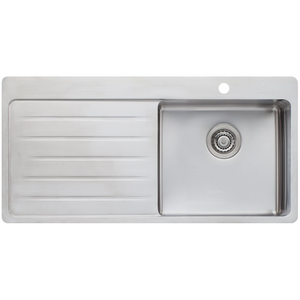 Oliveri Sonetto Single Bowl Left Hand Drainer Topmount Sink