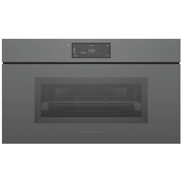 Fisher & Paykel Series 9 76cm Minimal Handleless Combination Steam Oven Grey OS76NMUNG3