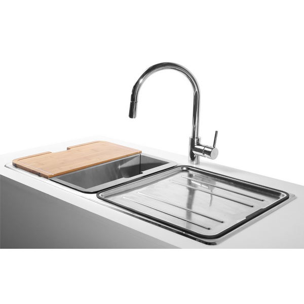 Abey Lago Inset Double Bowl Sink Pack LG200TPK